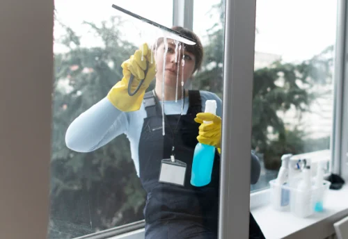 Nettoyage de vitres intérieures et extérieures à Crédin